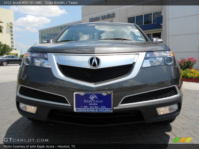 Grigio Metallic / Taupe 2012 Acura MDX SH-AWD