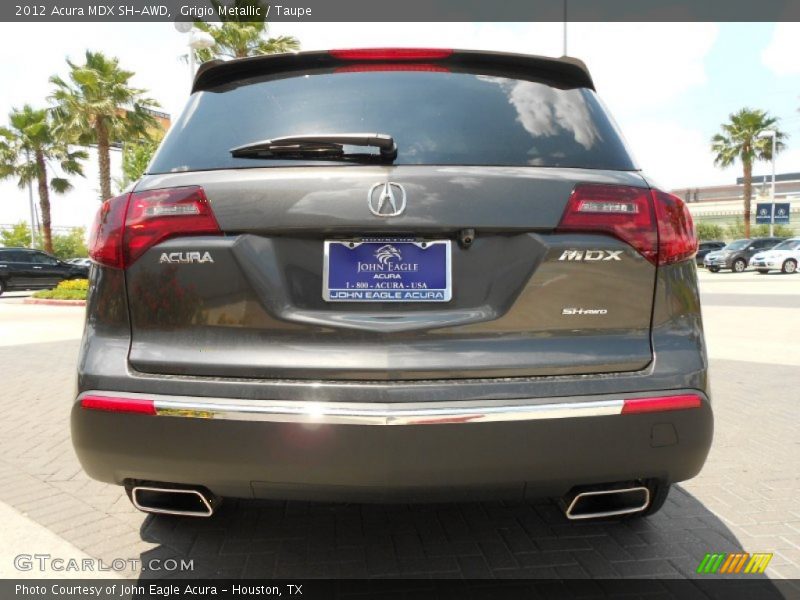 Grigio Metallic / Taupe 2012 Acura MDX SH-AWD