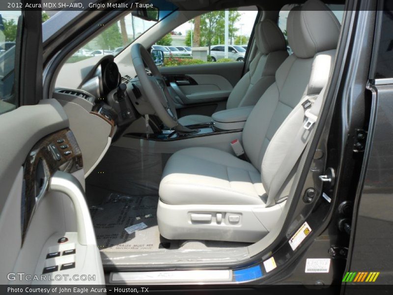 Grigio Metallic / Taupe 2012 Acura MDX SH-AWD