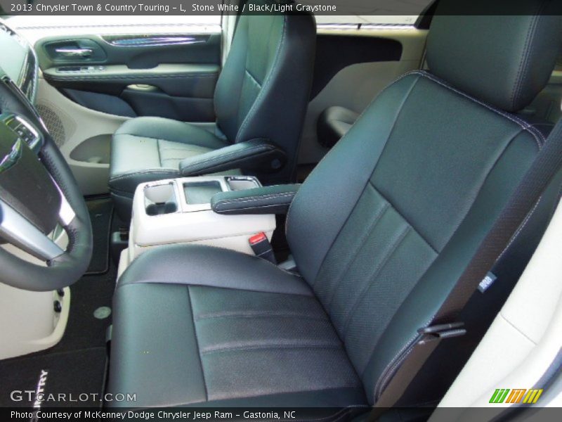 Front Seat of 2013 Town & Country Touring - L
