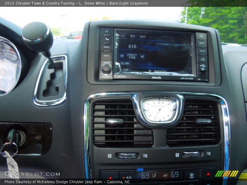 Stone White / Black/Light Graystone 2013 Chrysler Town & Country Touring - L