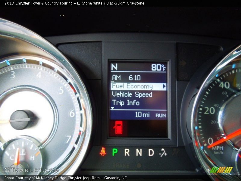 Stone White / Black/Light Graystone 2013 Chrysler Town & Country Touring - L