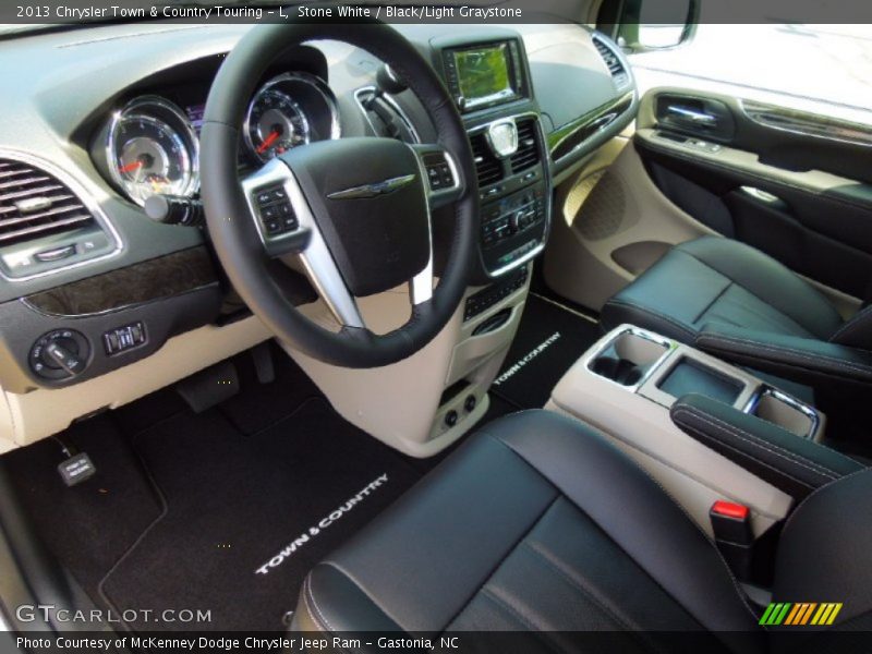Black/Light Graystone Interior - 2013 Town & Country Touring - L 