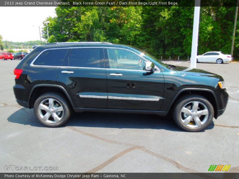  2013 Grand Cherokee Overland Black Forest Green Pearl
