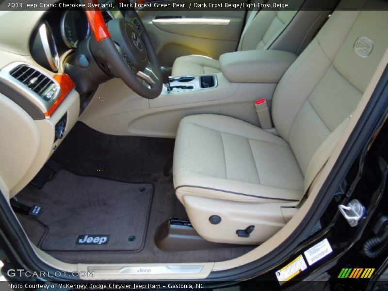  2013 Grand Cherokee Overland Dark Frost Beige/Light Frost Beige Interior