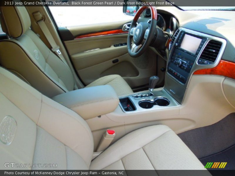 Black Forest Green Pearl / Dark Frost Beige/Light Frost Beige 2013 Jeep Grand Cherokee Overland