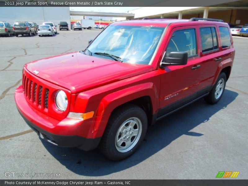 Rescue Green Metallic / Dark Slate Gray 2013 Jeep Patriot Sport