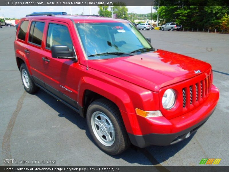 Rescue Green Metallic / Dark Slate Gray 2013 Jeep Patriot Sport