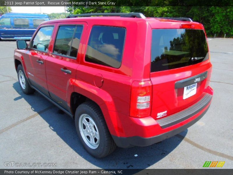 Rescue Green Metallic / Dark Slate Gray 2013 Jeep Patriot Sport
