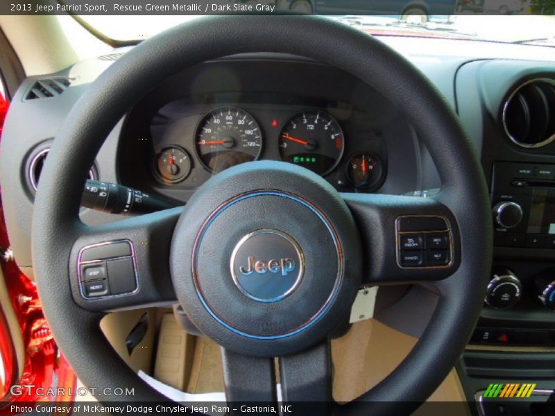 Rescue Green Metallic / Dark Slate Gray 2013 Jeep Patriot Sport