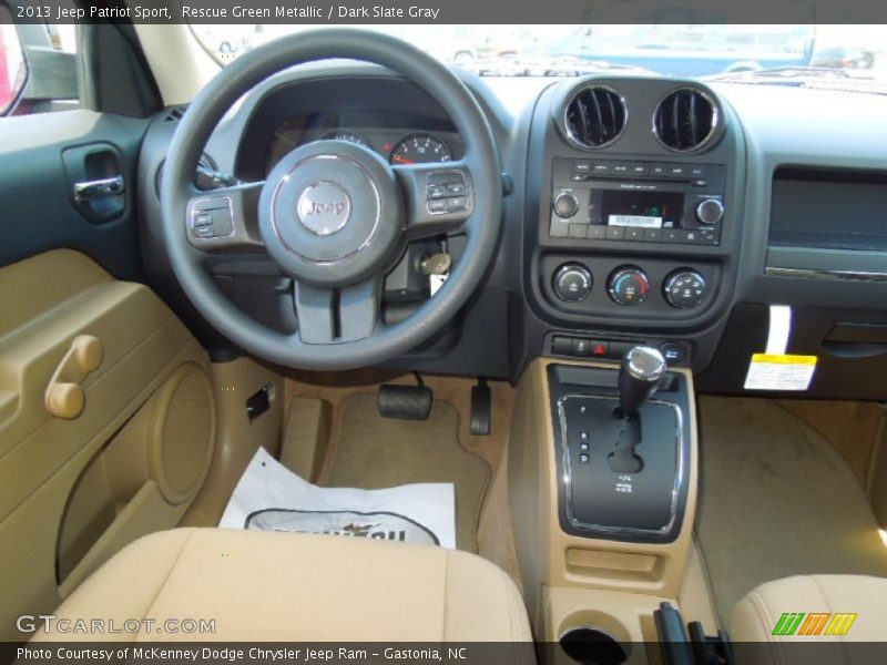 Rescue Green Metallic / Dark Slate Gray 2013 Jeep Patriot Sport