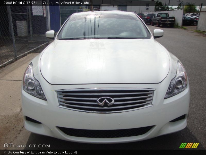 Ivory Pearl White / Wheat 2008 Infiniti G 37 S Sport Coupe