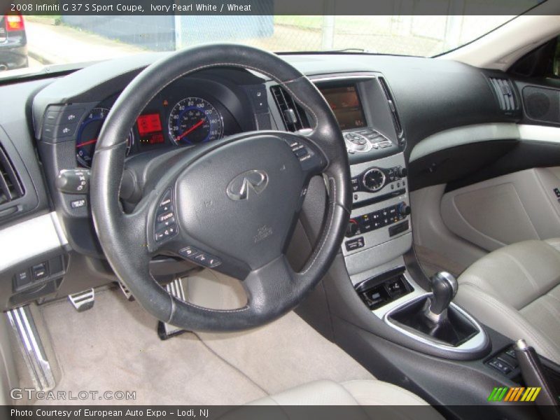 Ivory Pearl White / Wheat 2008 Infiniti G 37 S Sport Coupe