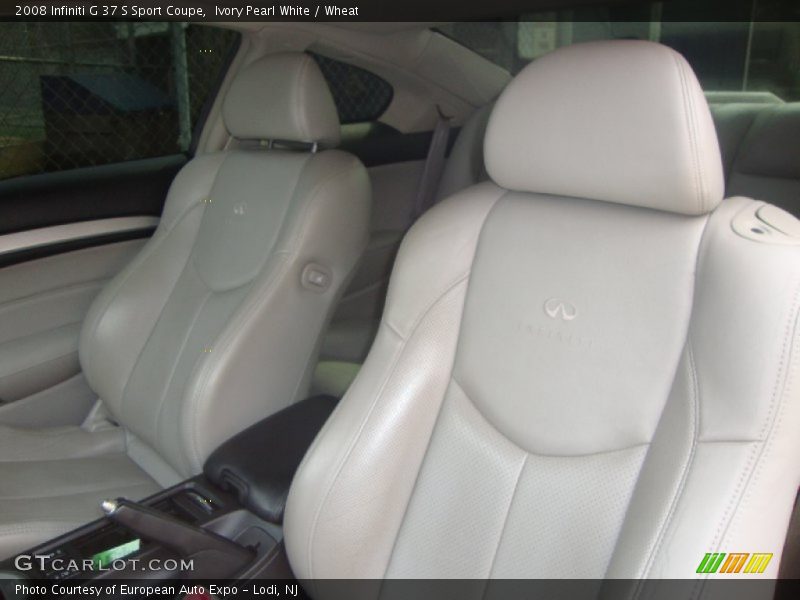 Ivory Pearl White / Wheat 2008 Infiniti G 37 S Sport Coupe