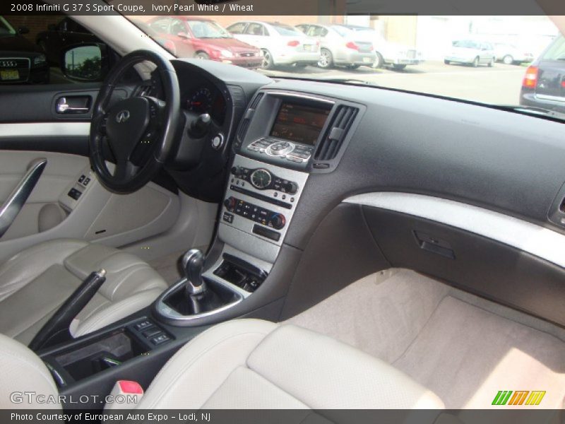 Ivory Pearl White / Wheat 2008 Infiniti G 37 S Sport Coupe