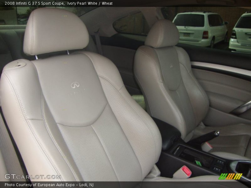 Ivory Pearl White / Wheat 2008 Infiniti G 37 S Sport Coupe