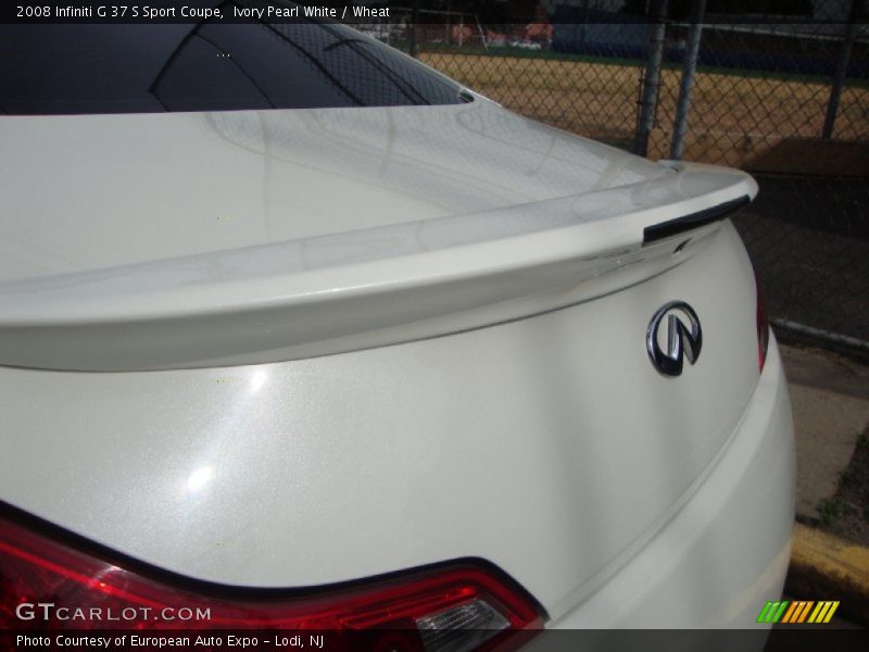 Ivory Pearl White / Wheat 2008 Infiniti G 37 S Sport Coupe