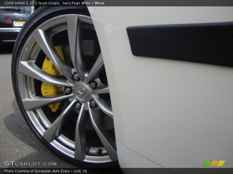 Ivory Pearl White / Wheat 2008 Infiniti G 37 S Sport Coupe