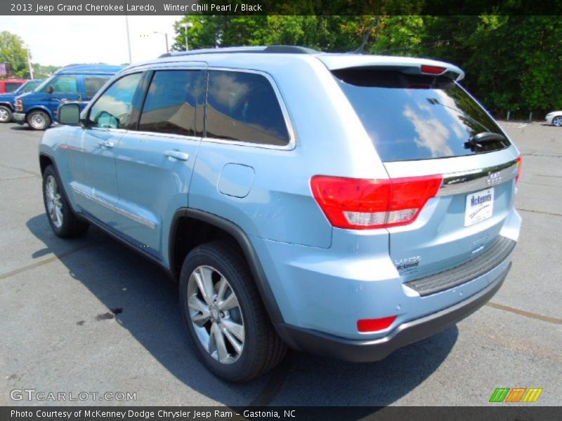 Winter Chill Pearl / Black 2013 Jeep Grand Cherokee Laredo