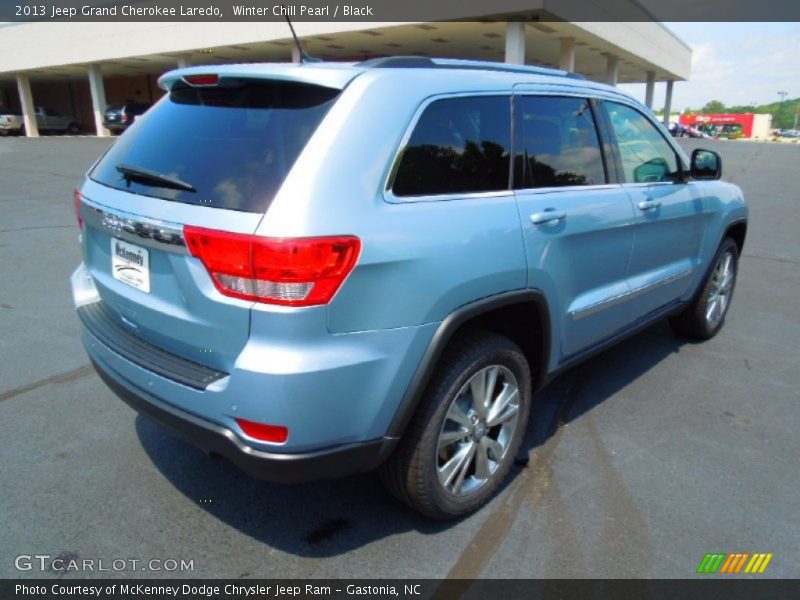 Winter Chill Pearl / Black 2013 Jeep Grand Cherokee Laredo