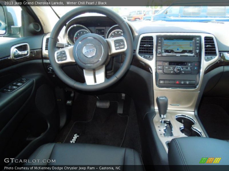 Winter Chill Pearl / Black 2013 Jeep Grand Cherokee Laredo