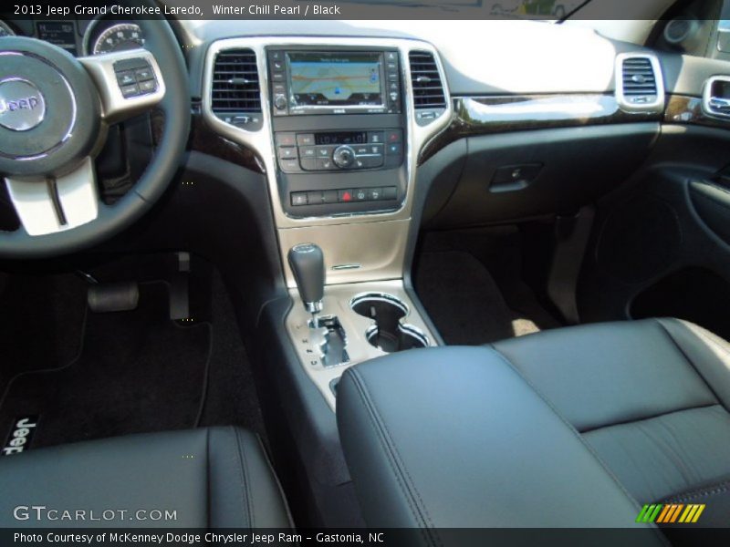 Winter Chill Pearl / Black 2013 Jeep Grand Cherokee Laredo