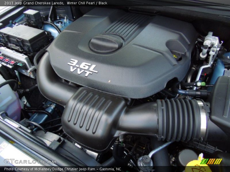 Winter Chill Pearl / Black 2013 Jeep Grand Cherokee Laredo