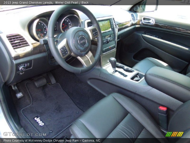 Winter Chill Pearl / Black 2013 Jeep Grand Cherokee Laredo