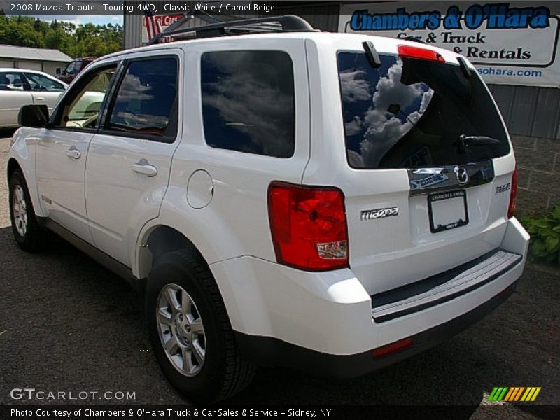 Classic White / Camel Beige 2008 Mazda Tribute i Touring 4WD