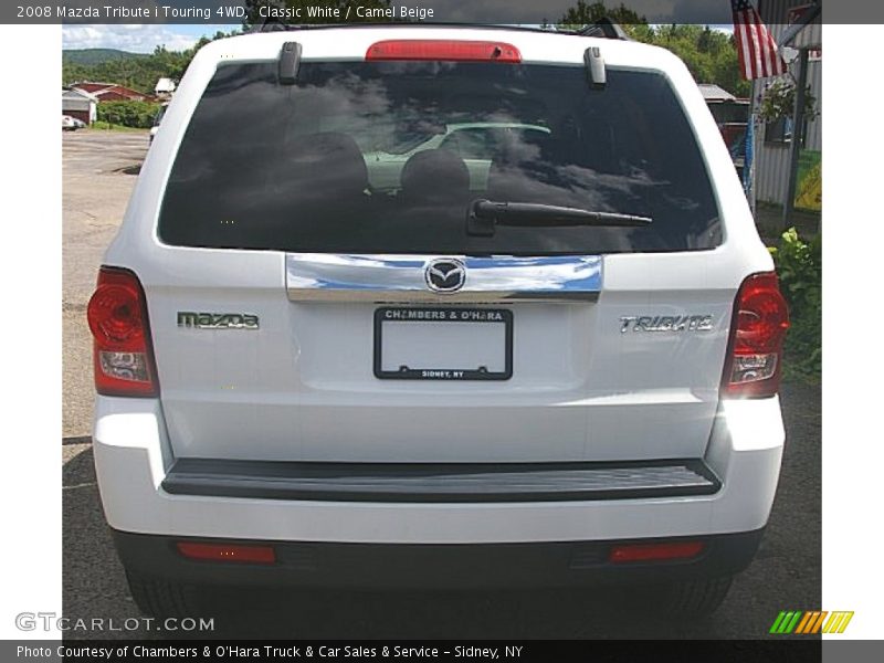 Classic White / Camel Beige 2008 Mazda Tribute i Touring 4WD