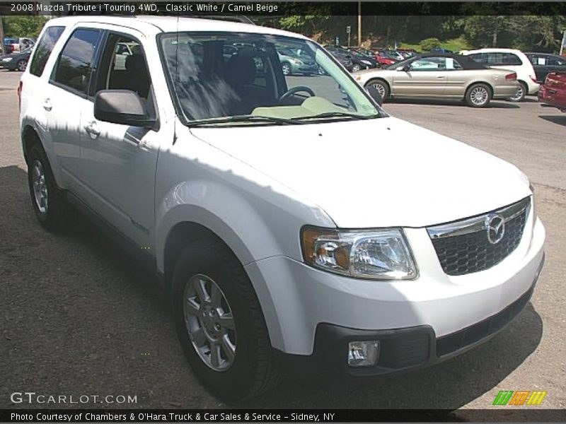 Classic White / Camel Beige 2008 Mazda Tribute i Touring 4WD