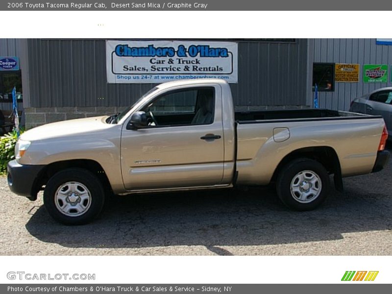 Desert Sand Mica / Graphite Gray 2006 Toyota Tacoma Regular Cab