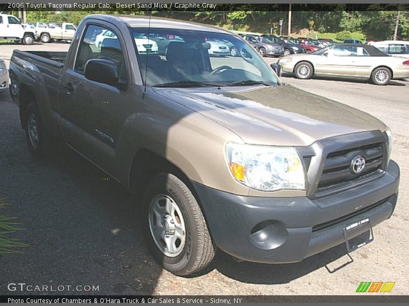 Desert Sand Mica / Graphite Gray 2006 Toyota Tacoma Regular Cab