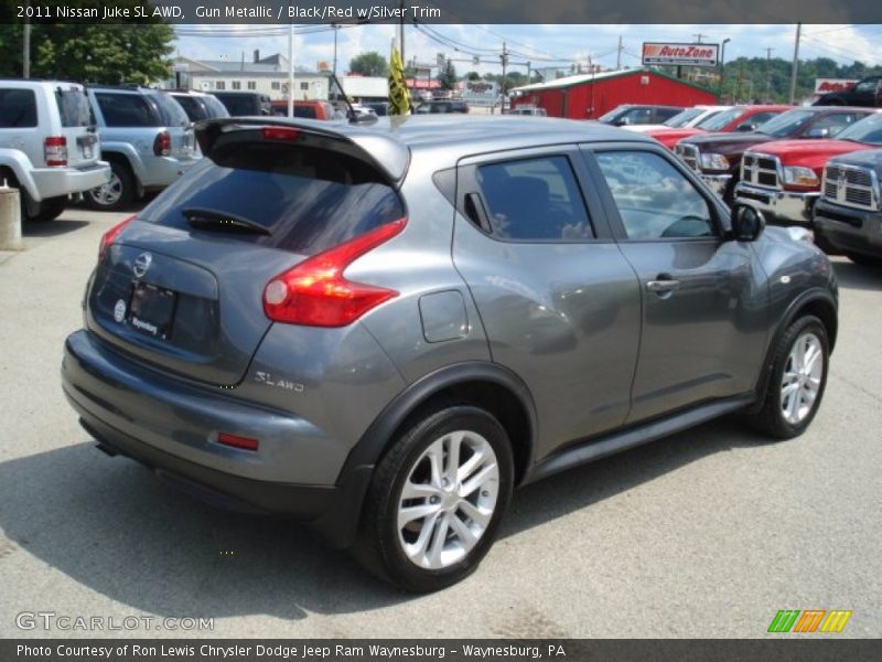 Gun Metallic / Black/Red w/Silver Trim 2011 Nissan Juke SL AWD