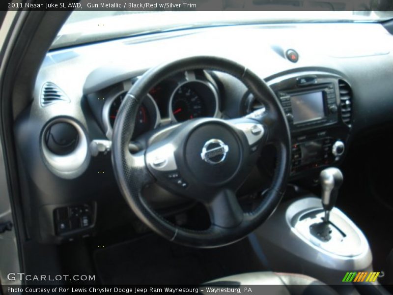 Gun Metallic / Black/Red w/Silver Trim 2011 Nissan Juke SL AWD