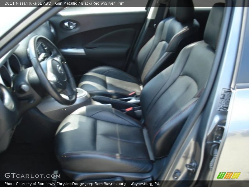 Gun Metallic / Black/Red w/Silver Trim 2011 Nissan Juke SL AWD