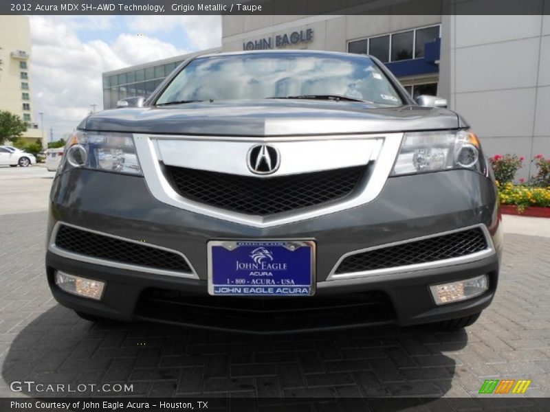 Grigio Metallic / Taupe 2012 Acura MDX SH-AWD Technology