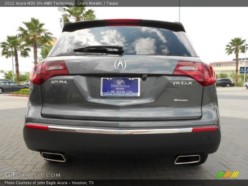 Grigio Metallic / Taupe 2012 Acura MDX SH-AWD Technology