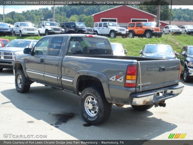Medium Charcoal Gray Metallic / Graphite 2002 Chevrolet Silverado 2500 LS Extended Cab 4x4