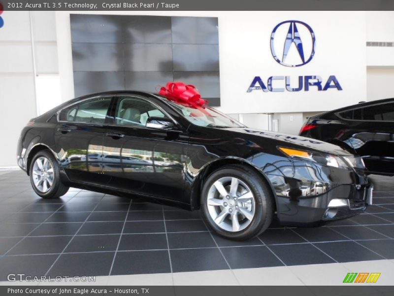 Crystal Black Pearl / Taupe 2012 Acura TL 3.5 Technology