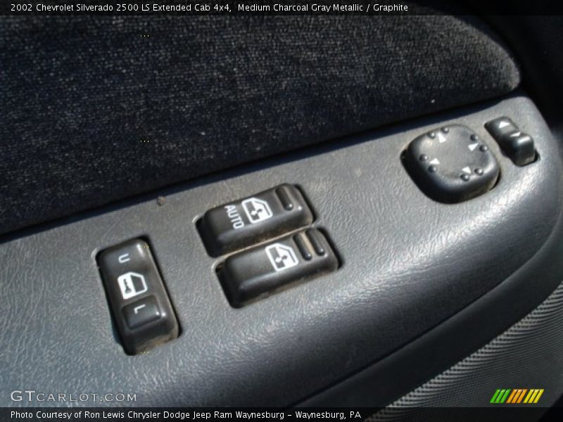 Medium Charcoal Gray Metallic / Graphite 2002 Chevrolet Silverado 2500 LS Extended Cab 4x4