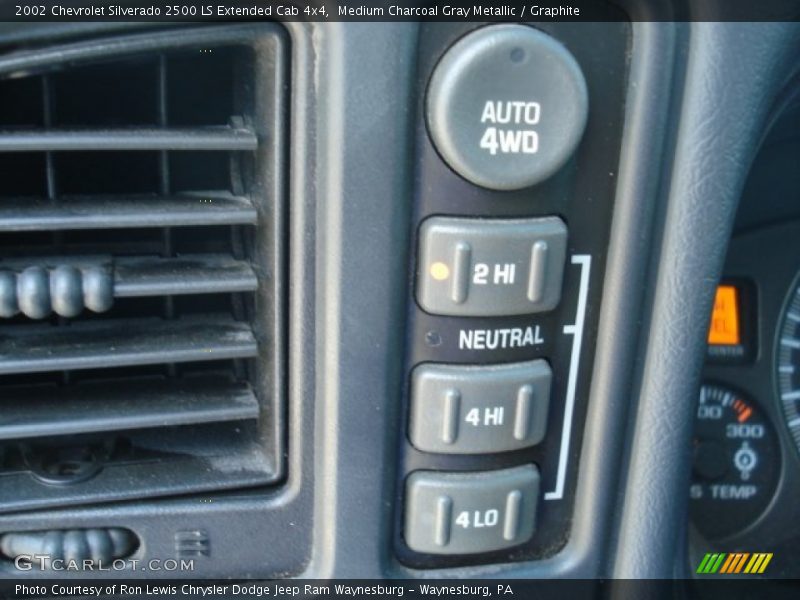 Medium Charcoal Gray Metallic / Graphite 2002 Chevrolet Silverado 2500 LS Extended Cab 4x4