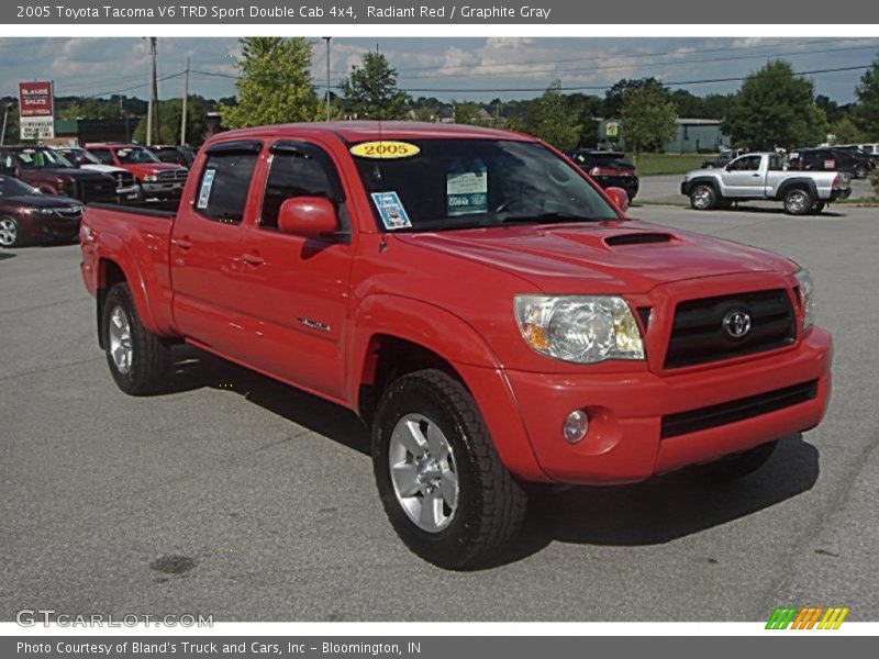 Radiant Red / Graphite Gray 2005 Toyota Tacoma V6 TRD Sport Double Cab 4x4