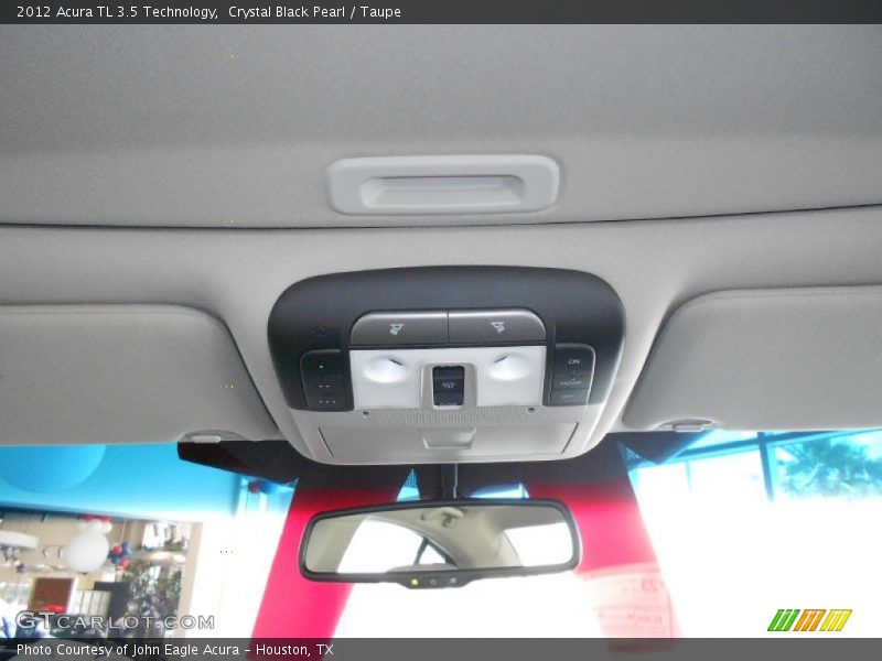 Crystal Black Pearl / Taupe 2012 Acura TL 3.5 Technology