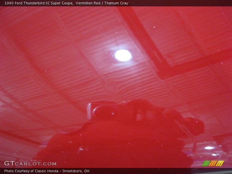 Vermillion Red / Titanium Gray 1990 Ford Thunderbird SC Super Coupe