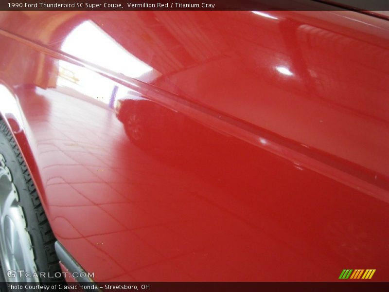 Vermillion Red / Titanium Gray 1990 Ford Thunderbird SC Super Coupe