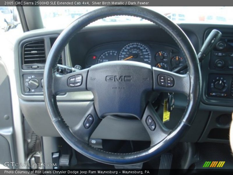 Silver Birch Metallic / Dark Pewter 2005 GMC Sierra 2500HD SLE Extended Cab 4x4