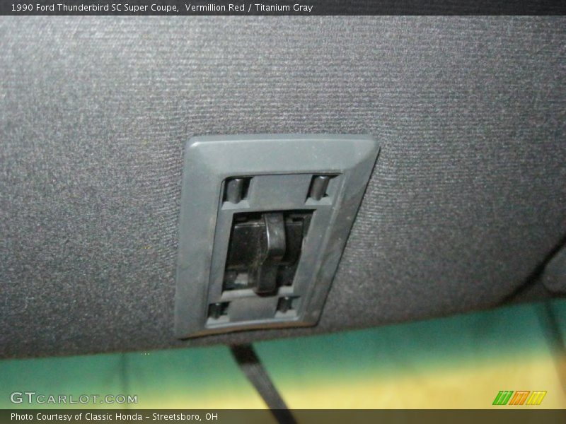 Vermillion Red / Titanium Gray 1990 Ford Thunderbird SC Super Coupe