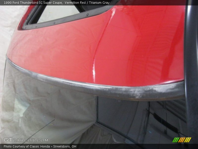 Vermillion Red / Titanium Gray 1990 Ford Thunderbird SC Super Coupe
