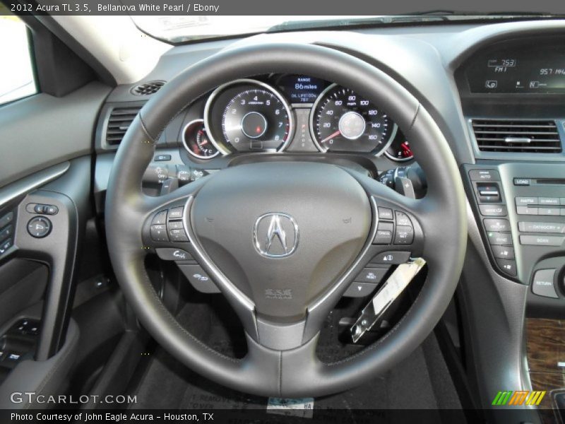 Bellanova White Pearl / Ebony 2012 Acura TL 3.5